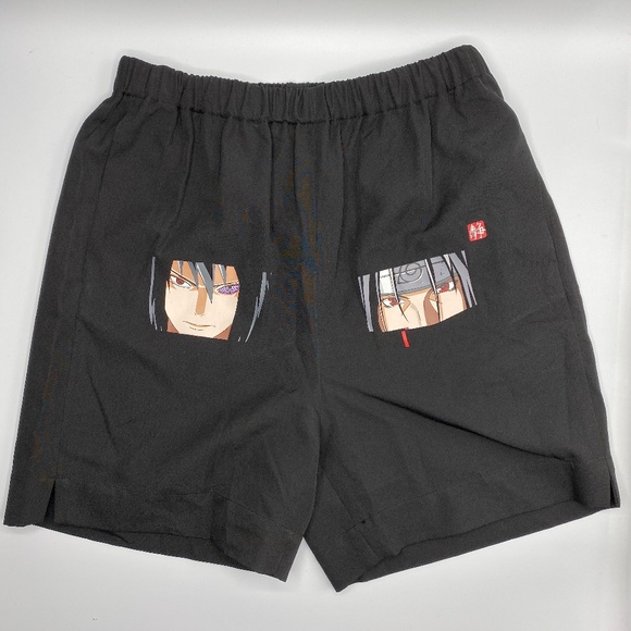 Jynwaye Pants - Jynwaye "uchiha" black shorts M